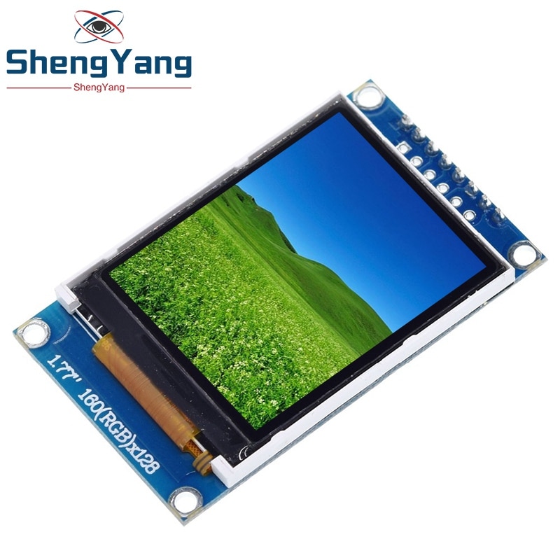 ShengYang 1pcs 1.77 인치 TFT LCD 화면 128*160 1.77 TFTSPI TFT 컬러 스크린 모듈 직렬 포트 모듈